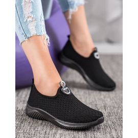 SHELOVET Încălțăminte sportivă ajurată negru 1