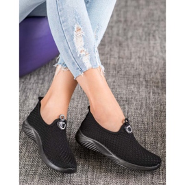 SHELOVET Încălțăminte sportivă ajurată negru 2