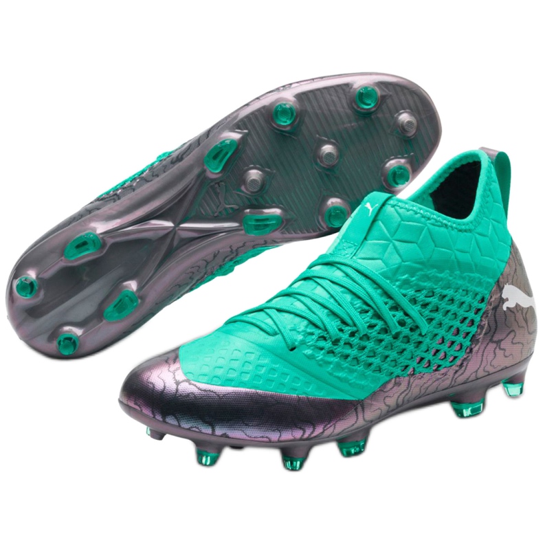 Ghete de fotbal Puma Future 2.3 Netfit Fg Ag Color Shift M 104832 01 verde 3