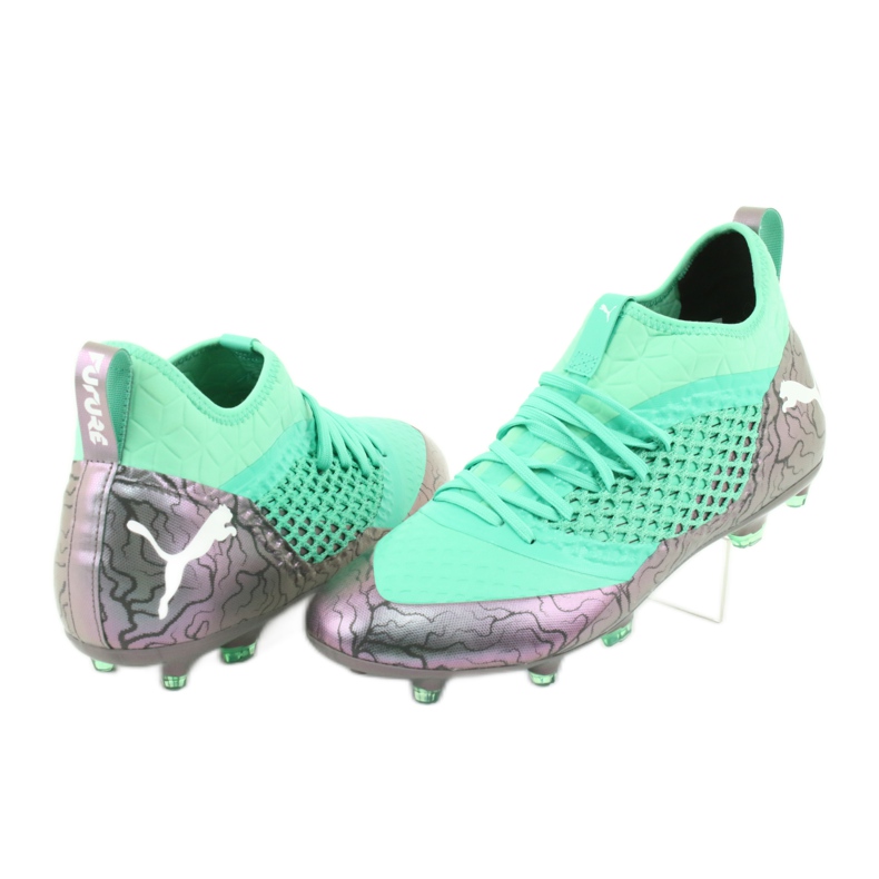 Ghete de fotbal Puma Future 2.3 Netfit Fg Ag Color Shift M 104832 01 verde 1