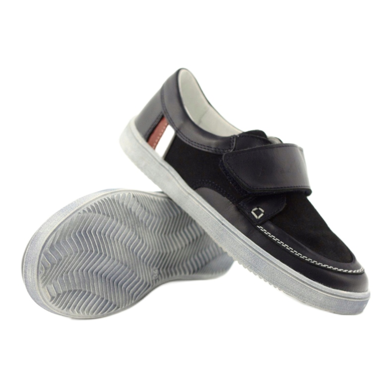 Încălțăminte sport din piele Bartek 28369 albastru 4