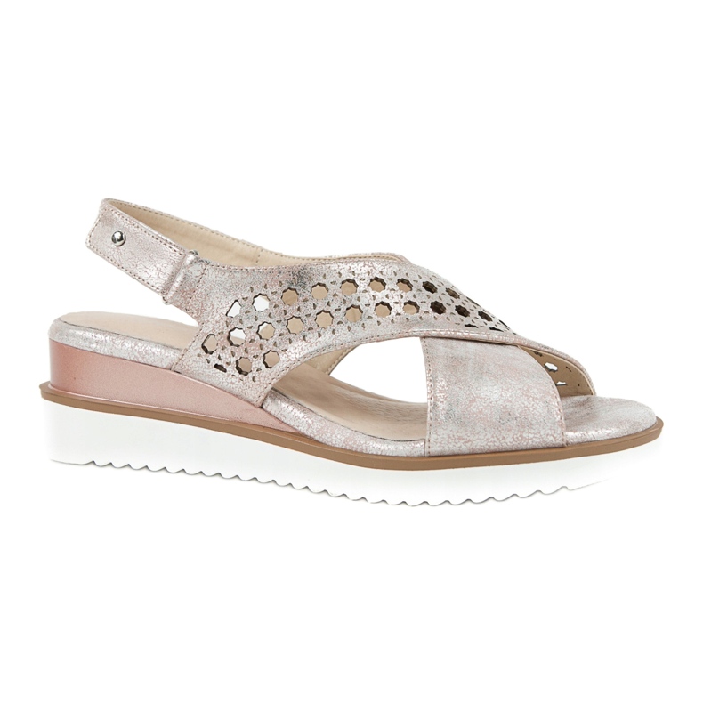 M.Daszyński Sandale roz metalice Daszyński 1838 gri 5