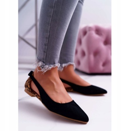 Lu Boo Ballerina In Spitz Black Suede Better negru 1