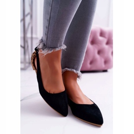 Lu Boo Ballerina In Spitz Black Suede Better negru 2