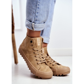Adidași pentru femei Big Star High Warm Camel GG274072 maro 1