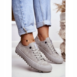 Adidași pentru femei Big Star Grey GG274075 gri 2