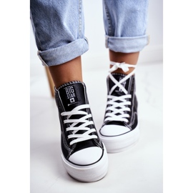 Adidași pentru femei Big Star Black GG274012 negru 2