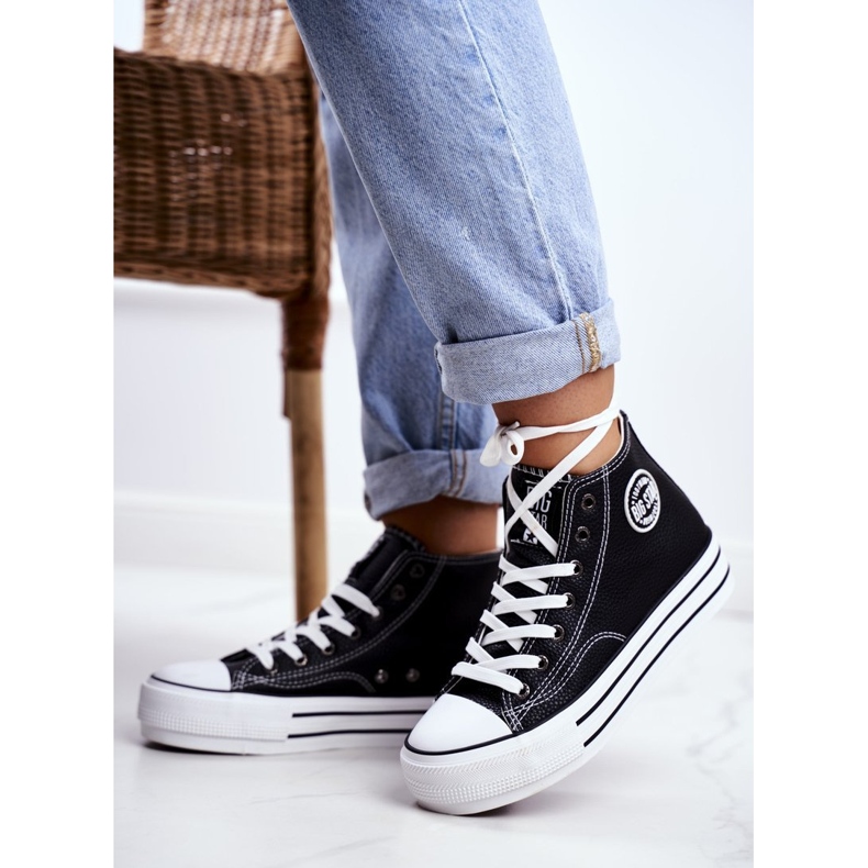 Adidași pentru femei Big Star Black GG274012 negru 1