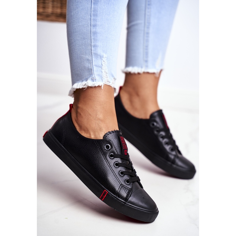 Adidași pentru femei Big Star Black GG274007 negru 2
