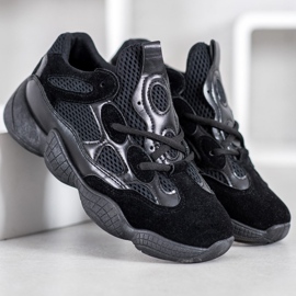 SHELOVET Adidași negri negru 2