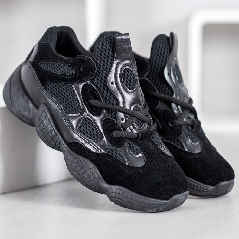 SHELOVET Adidași negri negru 2