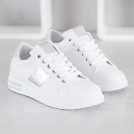 RTX WALK Adidași cu inserții argintii alb gri 4