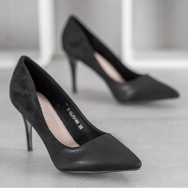 SHELOVET Tocuri înalte negre elegante negru 1 SHELOVET Tocuri înalte negre elegante negru 1