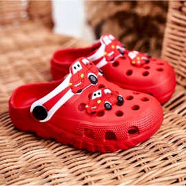 PB2 Papuci pentru copii Foam Crocs Red Cars Bruno roșu 1