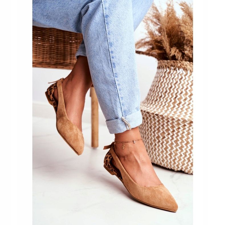 Lu Boo Ballerina În Spitz Suede Camel Better maro 2 Lu Boo Ballerina În Spitz Suede Camel Better maro 2