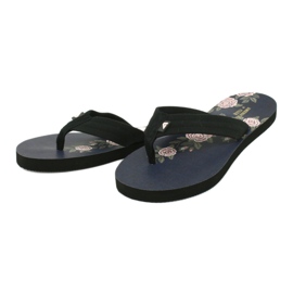 American Club Flip-flops de spumă pentru femei americane JP04 negru roz 1