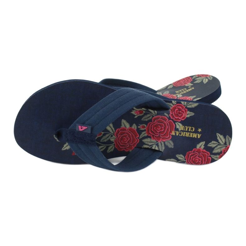 American Club Flip-flops de spumă pentru femei americane JP04 roșu albastru marin 2