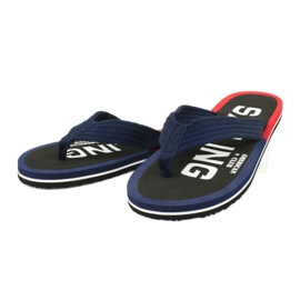 American Club Flip-flops american JP02 pentru bărbați alb negru roșu albastru marin 1