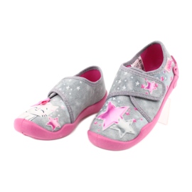 Pantofi pentru copii Befado 122X002 roz gri 3