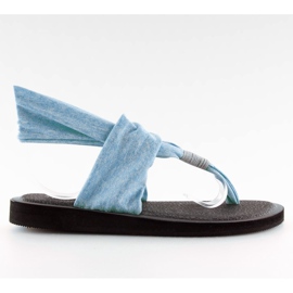 Albastru DD81P Flip-flops albastru, din bumbac 1