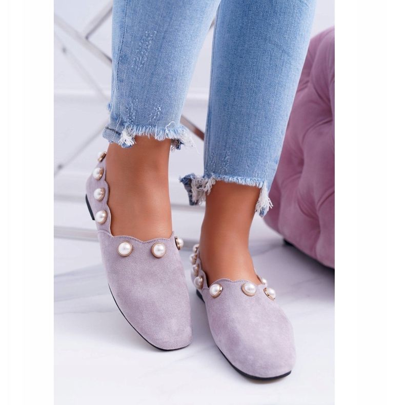 Balerini gri pentru femei Lu Boo Milis 1