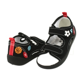 American Club Sandale băieți american TEN27 papuci mingea negru 3
