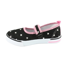 American Club Tenisi din velcro TEN14 negru roz 1
