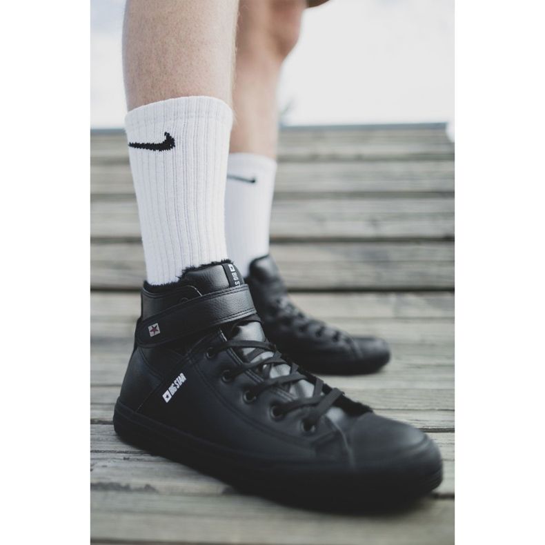 Adidași pentru bărbați Big Star Warm Black Y174020FW negru 1