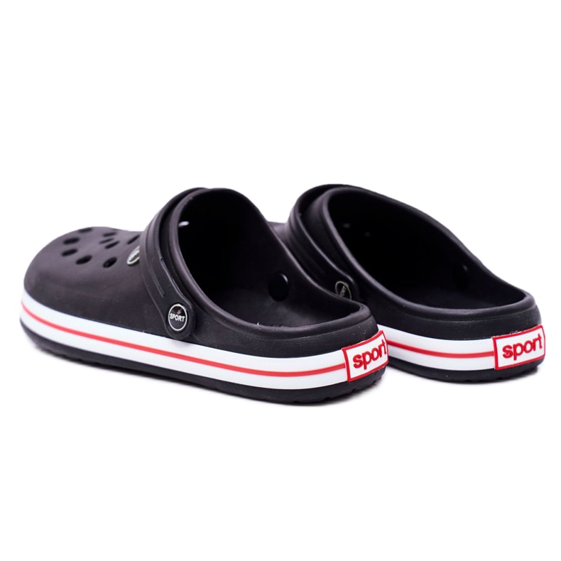 Papuci bărbați pentru piscină Kroksy Pasipheme Black negru 3