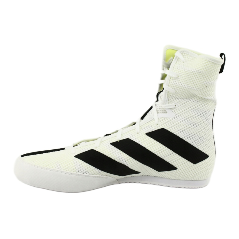 Pantofi de box Adidas Box Hog 3 albi negru galben 1