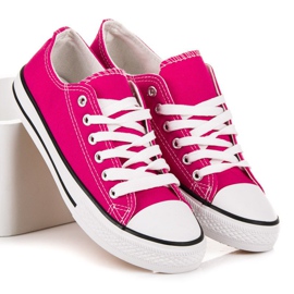 SHELOVET Adidași Fuchsia roz 1