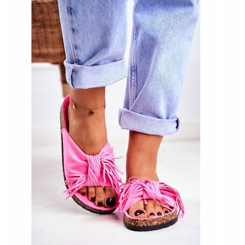 BUGO Încălțăminte roz Fluo pentru femei pe plută cu plută 2