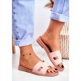 BUGO Papuci de damă Pink Geometric Classic Theodora roz 2