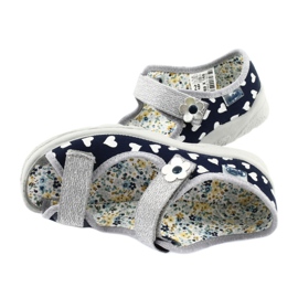 Pantofi pentru copii Befado 969X148 bleumarin albastru marin gri 4