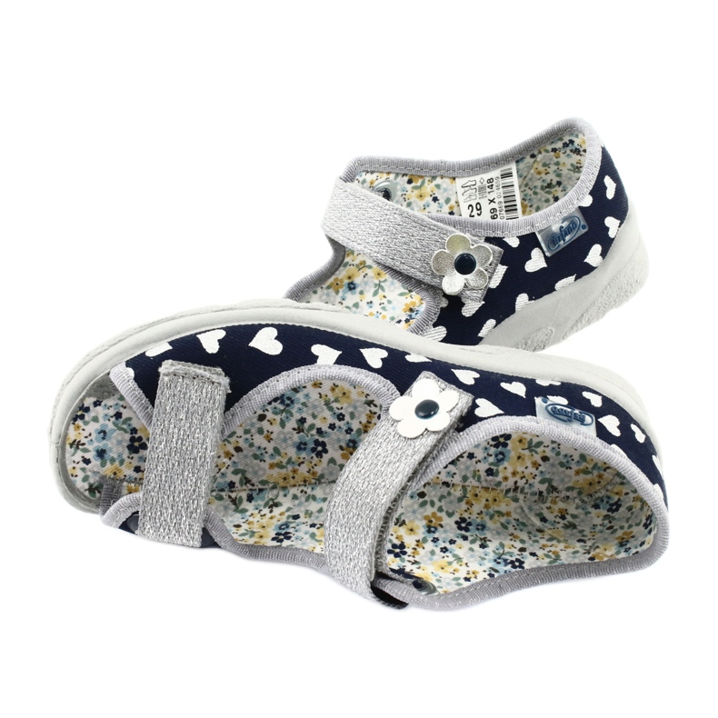 Pantofi pentru copii Befado 969X148 bleumarin albastru marin gri 4