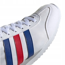 Pantofi Adidas Vs Jog M FX0094 alb roșu albastru 3