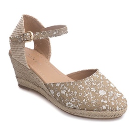 Sandale Wedge 50427 Bej 1