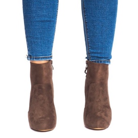 Ghete pe toc înalt 88-48 kaki verde 1