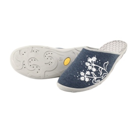 Pantofi pentru femei Befado colorate 235D169 albastru gri 5