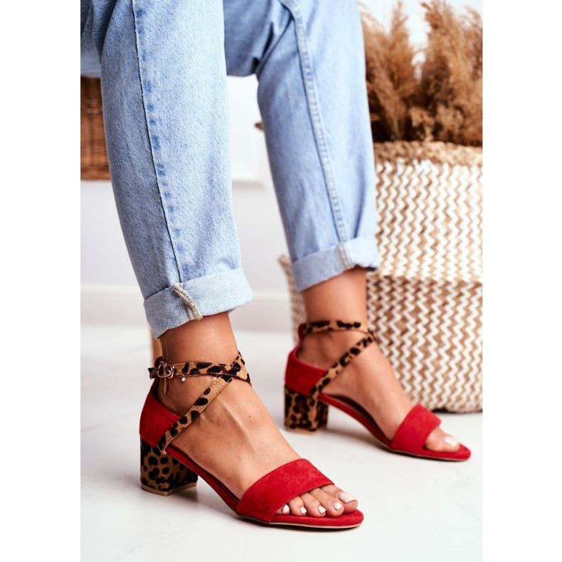 Sandale Lu Boo Red Panther On The Post Dora roșu 1