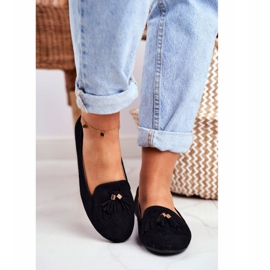 BUGO Mocasini de damă Black Lords Fringes Therese negru 2