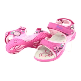 American Club Sandale pentru fete cu insertie din piele American 1232 roz violet 5 American Club Sandale pentru fete cu insertie din piele American 1232 roz violet 5