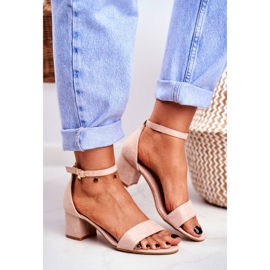 BUGO Sandale pentru femei Piele întoarsă Bej Oh Baby! 2