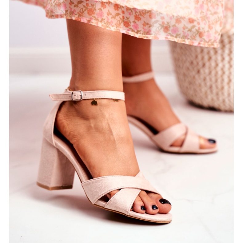 BUGO Sandale dama piele intoarsa bej bej Million 2