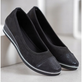 SHELOVET Balerină neagră pe pană negru 2