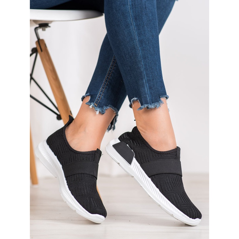 SHELOVET Pantofi sport de alunecare negru 1