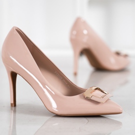 Fama Pompe cu cataramă decorativă maro 1