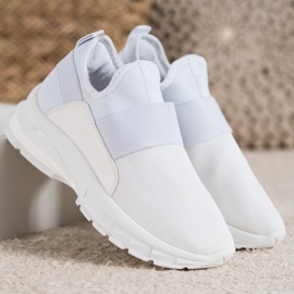 SHELOVET Adidași sportivi alb 1