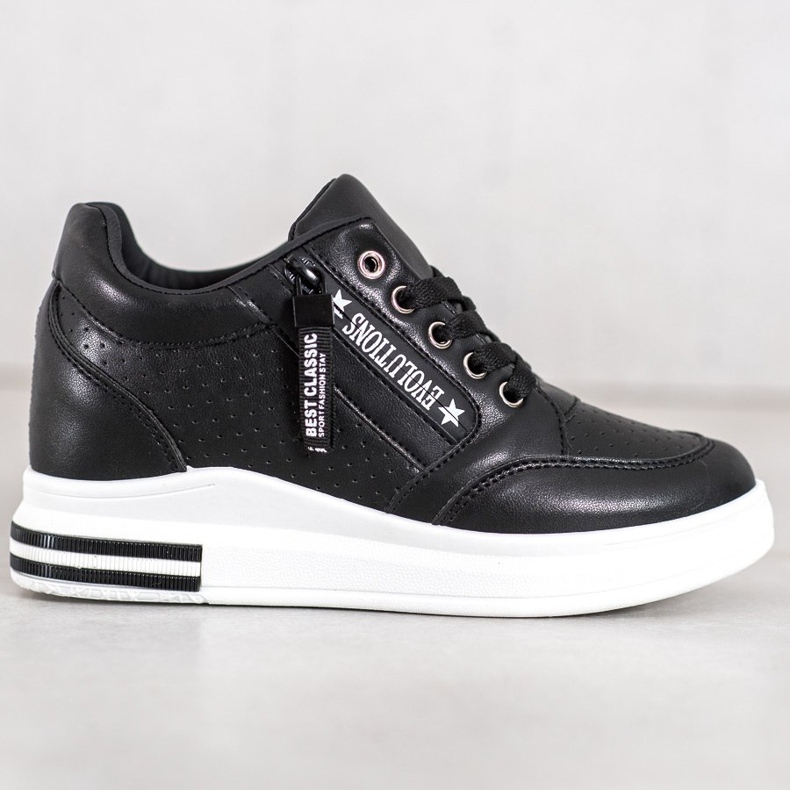 SHELOVET Adidași Black Evolutions negru 1
