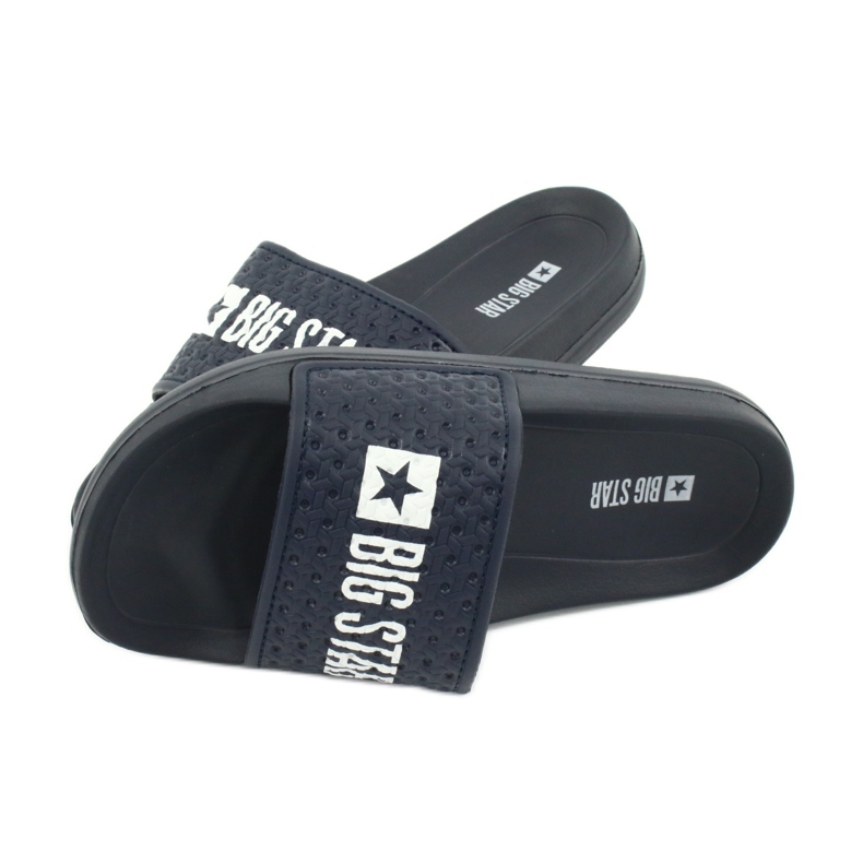 Big Star Flip -flops pentru băieți pentru GG374802 Navy Blue Beach alb albastru marin 3